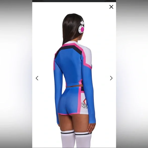 Dolls Kill Trickz N’ Treatz Blue and Pink Gaming Costume Set - Picture 5 of 5